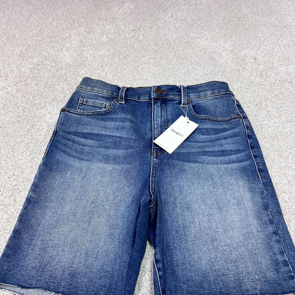 Level99 Shorts Women’s Blue Denim Pockets Size 28 NWT - Picture 5 of 11